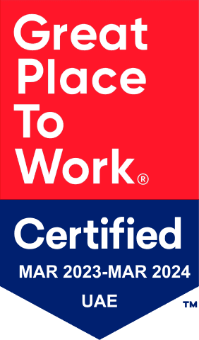 Dubai Great Place to Work 2023 Certification Badge
